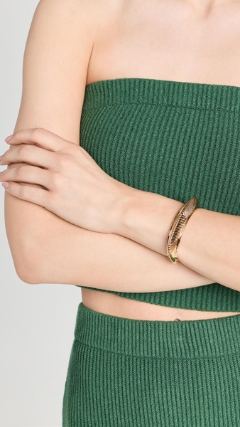 Hera Dome Ridge Statement Cuff Bracelet