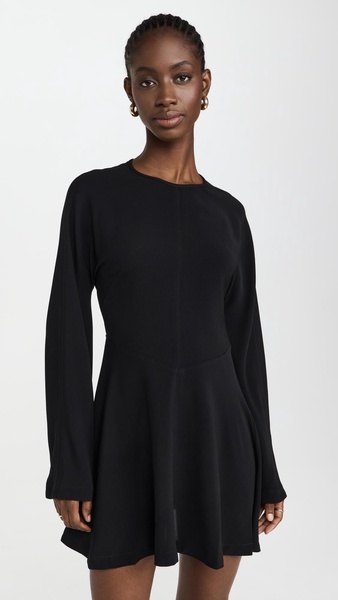 Short Fit and Flare Dolman Sleeve Dress