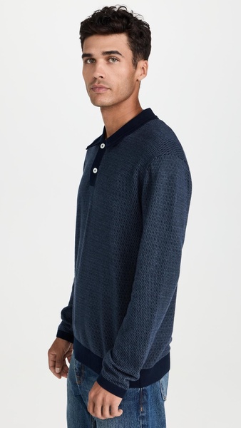 Greenwich Long Sleeve Knit Polo