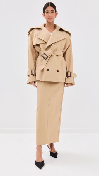 Crop Trench Coat