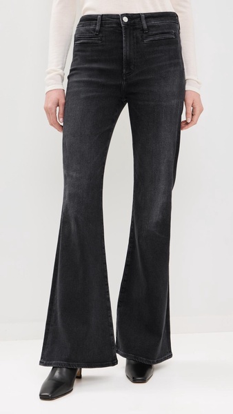 Lilah Flare Jeans with Welt Pocket