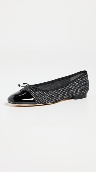 Marley Tweed Toe Cap Ballet Flats