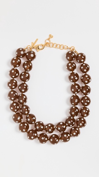 Polka Dot Double Layered Necklace