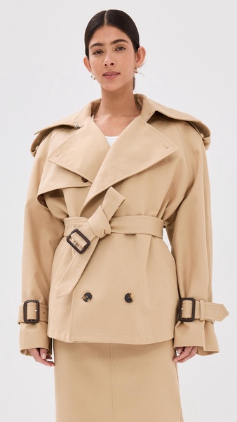 Crop Trench Coat