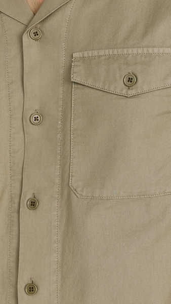 Utility Camp Shirt In Lightweight Twill