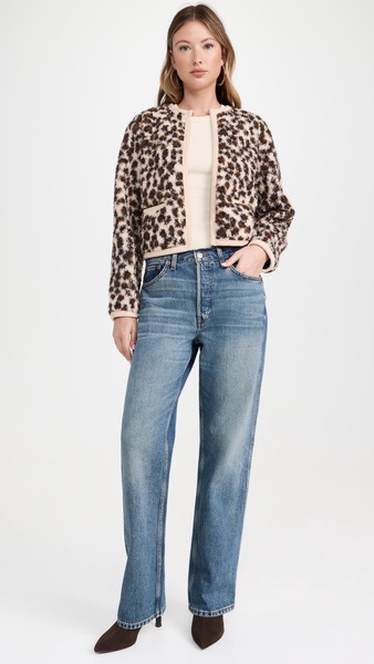 Leopard Sherpa Jacket