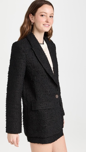 Tweed Single Breast Blazer