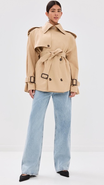 Crop Trench Coat