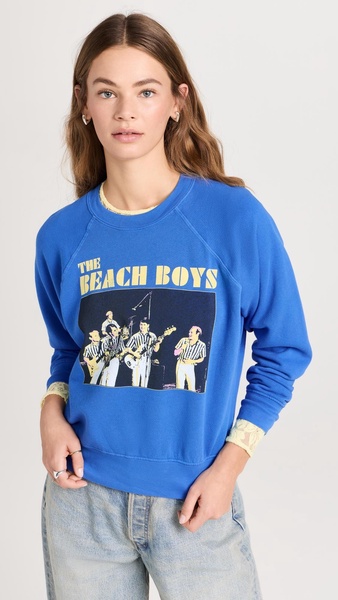 The Beach Boys Concert Raglan Crew Sweatshirt