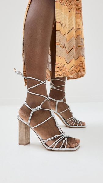 Knotted High Heel Sandals