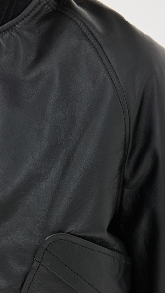 Leather Varsity Jacket