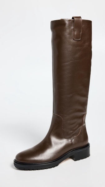 Henry Calf Leather Moka Riding Boots