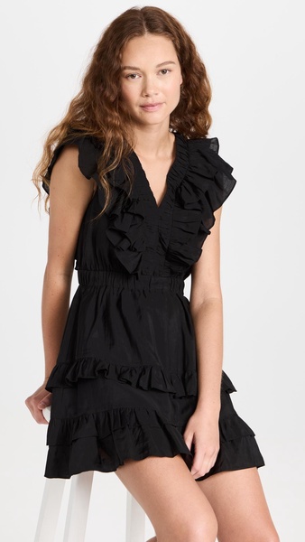 Ruffle Detail Mini Dress