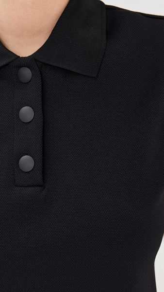 Luxe Pique Shrunken Polo Shirt