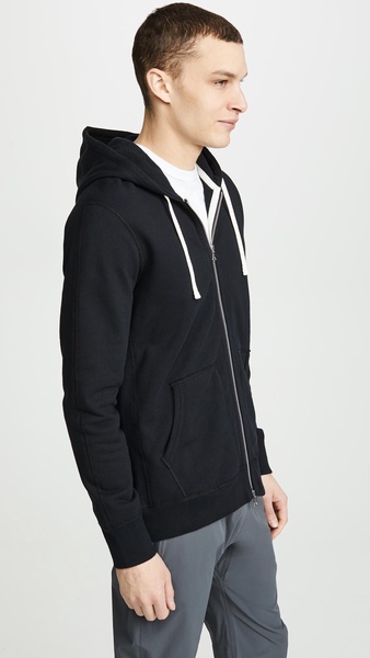 Midweight Terry Slim Zip Hoodie