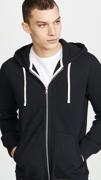 Midweight Terry Slim Zip Hoodie