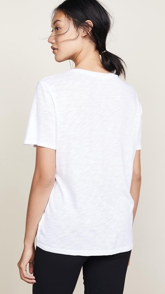 Cotton Modal Slub V Tee