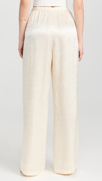 Textured Satin Pants