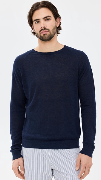 Terry Linen Crewneck Sweatshirt