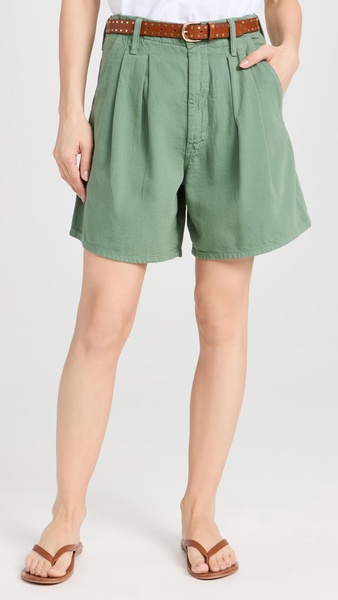 The Pleated Chute Prep Shorts