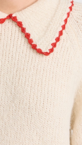 The Crochet Collar Pullover