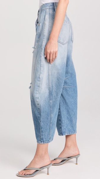 Good Luck Mid-Rise Barrel Jeans