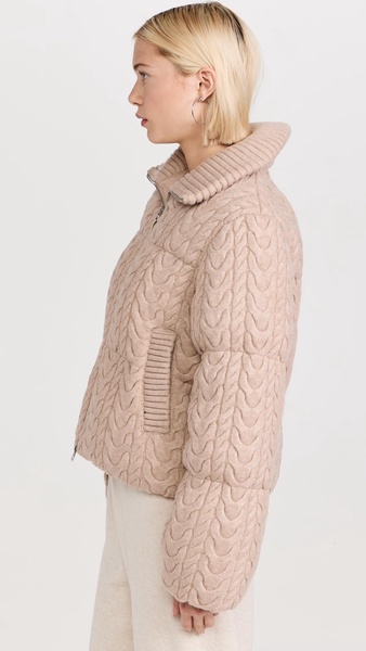 Reggie Cable Knit Puffer