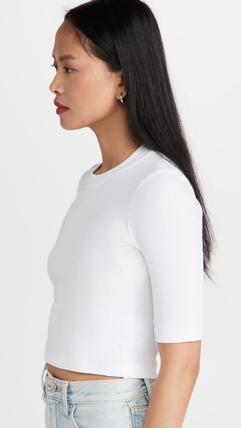 Cropped Sleeve T-Shirt