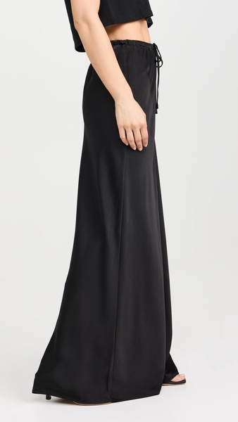 Drawstring Maxi Skirt