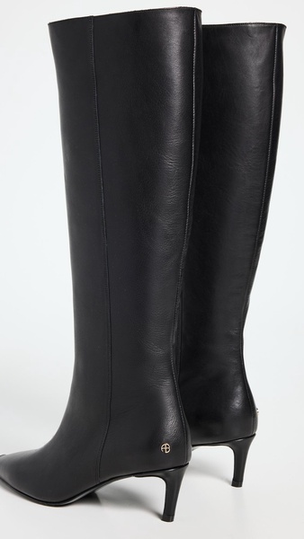 Tall Nina Boots with Metal Toe Cap