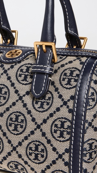 T Monogram Jacquard Barrel Petite Bag