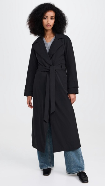 George Padded Wrap Coat