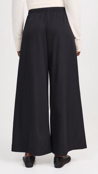 Oversized Matte Poly Wide Leg Pants