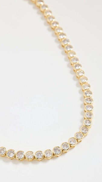 Crystal Bezel Tennis Necklace