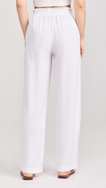 Declan Linen Elastic Waist Pants