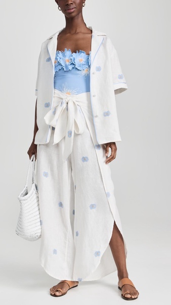 Daisy Blues Maxi Shirt