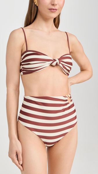 Ecru Marsala Barbasco Bikini Bottoms