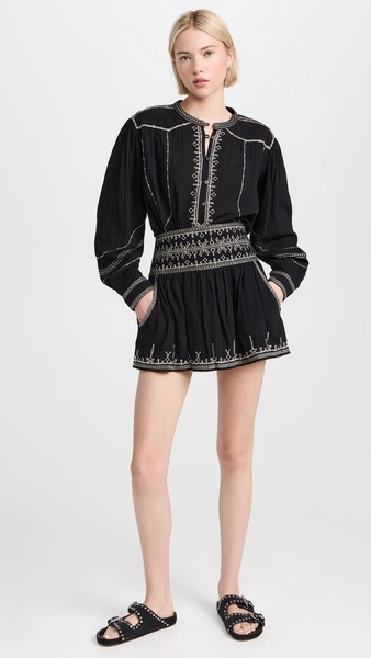 Isabel Marant Étoile Geometric Embroidery Skirt