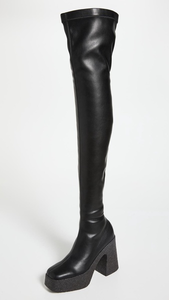 Skyla Stretch Alter Mat Knee Boots