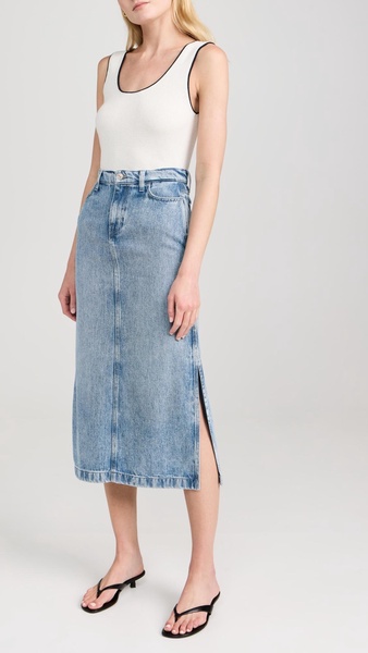 Midi Denim Skirt