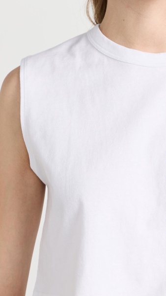 Boxy Sleeveless Crew Tee