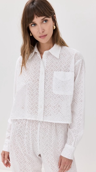 Cropped Button Up Shirt