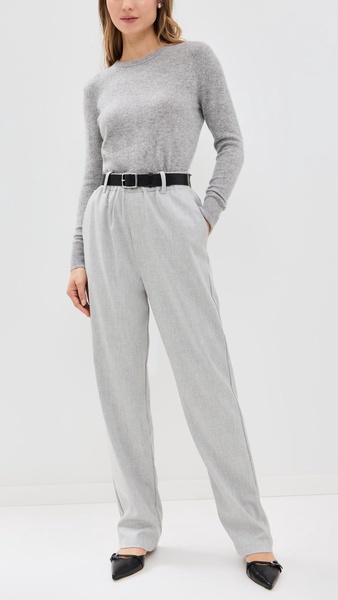 Wool Suiting Pull On Trousers