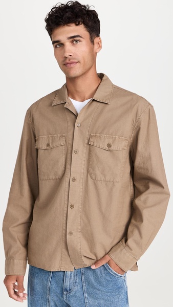 Field Pocket Shirt In Crosshatch Cotton