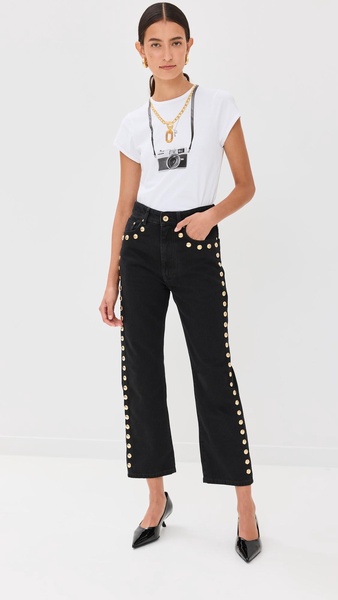 Embellished Boyfriend Jeans