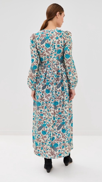 Imogen Peacock Plume Dress