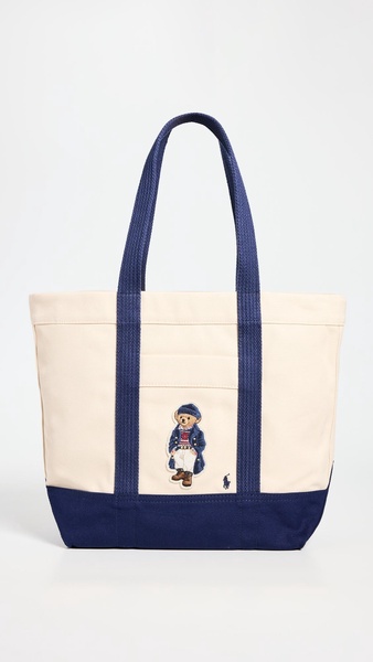 Canvas Medium Polo Bear Tote