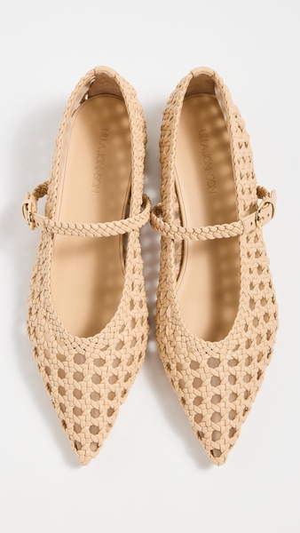 Woven Mary Janes Flats