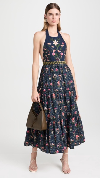 Consuelo Pacifico cotton midi dress