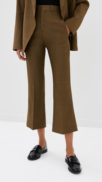 Credo Wool & Silk Bootcut Trousers